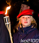 Ehrenwache mit Fackel